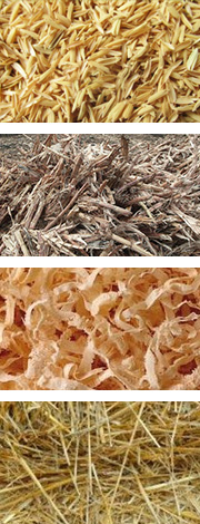 農(nóng)作物原料如麥桿、稻桿、玉米秸稈、稻殼、花生殼和其它農(nóng)作物